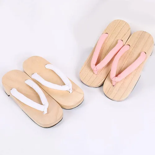 Miniatura 5 de Nezuko Cosplay Clogs Kochou Clog Rengoku Geta Tanjirou Clog Iguro Obanai Geta Flip Flops with Socks