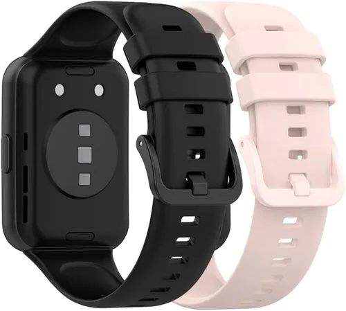Miniatura 25 de Senter Correas de repuesto de goma suave de liberación rápida para Huawei Watch Fit 2 Smart Watch Blanco