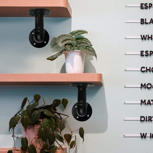 Miniatura 7 de GeilSpace Tubo de metal negro precortado de 1 x 2 pulgadas, acero industrial que se adapta a tuberías y accesorios roscados estándar de una pulgada