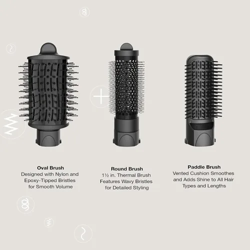 Miniatura 7 de Conair The Curl Collective Kit de Peinado 3 en 1, 3 Accesorios de Cepillo Intercambiables para Crear tu Peinado Perfecto