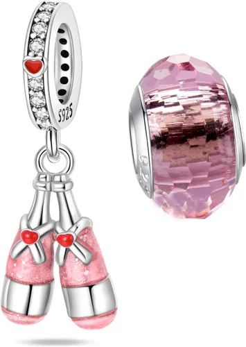 Miniatura 118 de LNQOBU Happy Life - Colgante para pulseras de abalorios, plata de ley 925 para mujer (con un espaciador de cuentas)