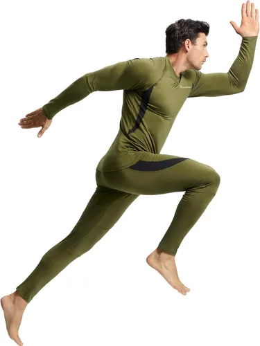 Miniatura 7 de romision 2 Pack Thermal Underwear for Men Long Johns Fleece Lined Hunting Gear Bottom Top Set Base Layer Cold Weather XS-4XL