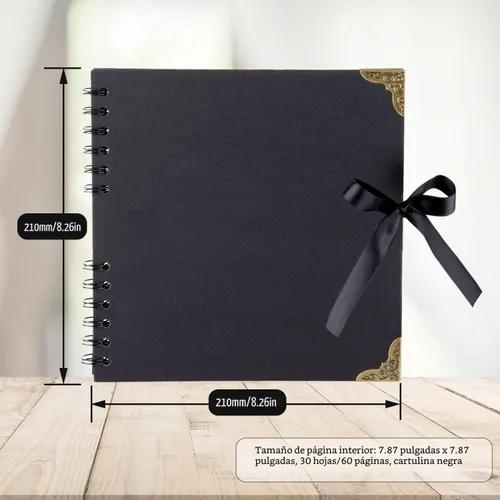Miniatura 2 de LOYAL BOOK Álbum de recortes (8 x 8 pulgadas) Álbum de recortes 60 páginas, ideal para tus álbumes de recortes, álbumes de fotos familiares de boda