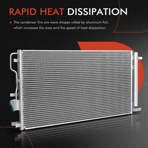 Miniatura 4 de A-Premium Condensador A/C compatible con BMW Serie 3 323i 325i 328i 330i, 325Ci 330Ci, 325xi 328xi 330xi, 128i, M3 M5 M6, X1 Z4