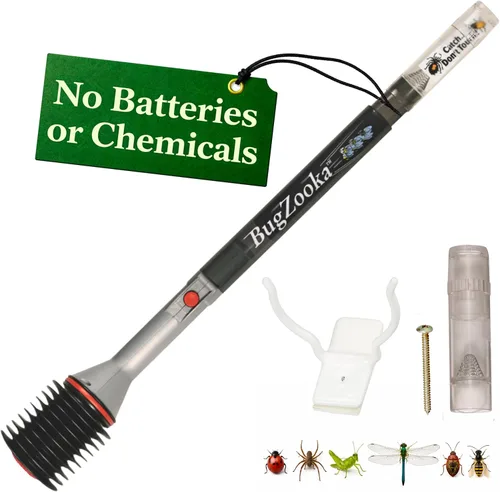 Trimax - BugZooka - Aspiradora de insectos para adultos - Sin baterías ni productos químicos tóxicos, aspiradora segura de insectos con boquilla