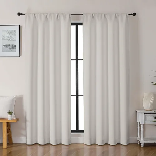 Miniatura 86 de Gwine Cortinas opacas para dormitorio, 54 pulgadas de largo, paneles de cortina de ventana con aislamiento térmico y reducción de ruido, cortinas