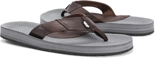 Miniatura 7 de MUK LUKS Chanclas Mason para hombre, color marrón