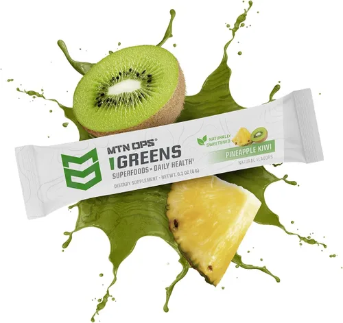 Miniatura 4 de MTN OPS Super Greens Daily Superfood Blend naturalmente endulzado con fruta de monje apoyo inmune y digestivo Verdes ricos en clorofila, polvo