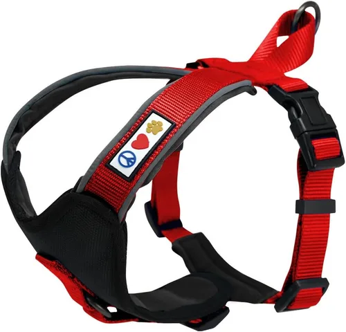 Miniatura 25 de Arnés para perro Pawtitas para entrenamiento de suave, ajustable, reflectante, acolchado para cachorros, Azul