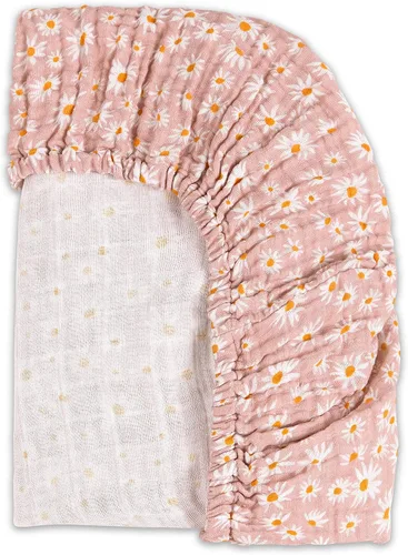 Miniatura 4 de Babyletto Sábanas de Muselina para Moisés de Bebé para Niñas y Niños - Certificadas GOTS Funda de Algodón Orgánico Transpirable - Ajustadas 360°
