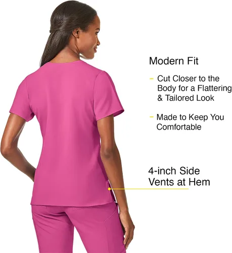 Miniatura 4 de WonderWink Women's Stylized V-Neck Top