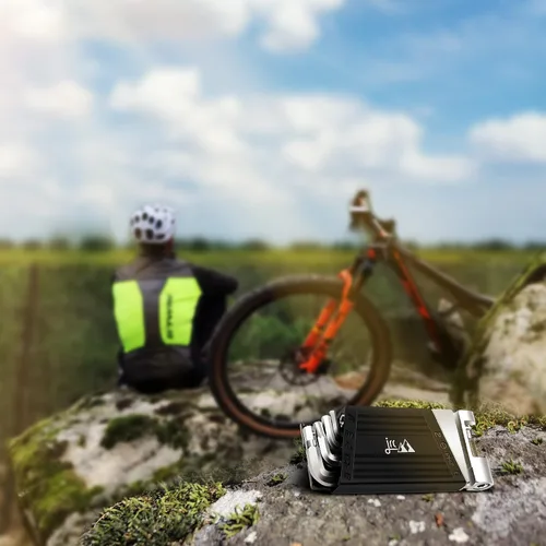 Miniatura 7 de JRC Components Herramientas de bicicleta Juego de multiherramientas compactas de ciclismo para bicicletas Kit multiherramientas ligeras