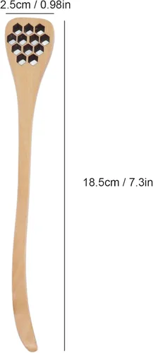 Miniatura 2 de Juego de 3 cucharas de miel, cucharas de miel talladas de madera, cucharas para mezclar y servir miel, ideal para el hogar, cocina y restaurante