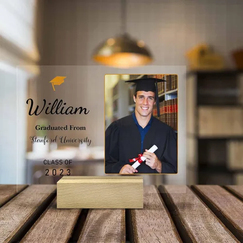 Miniatura 8 de InterestPrint Placa acrílica de graduación personalizada para la clase de 2023, marcos de fotos acrílicos de graduación, letrero acrílico