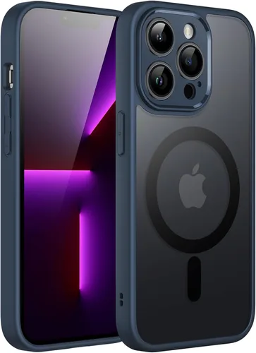 Miniatura 8 de JETech Funda magnética para iPhone 13 de 6.1 pulgadas, compatible con MagSafe, translúcida mate, delgada, a prueba de golpes, color negro