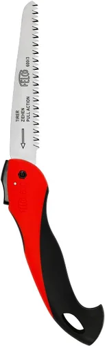 Felco Sierra plegable (F 600) - Sierra de poda clásica de árboles con acción de tracción, color rojo