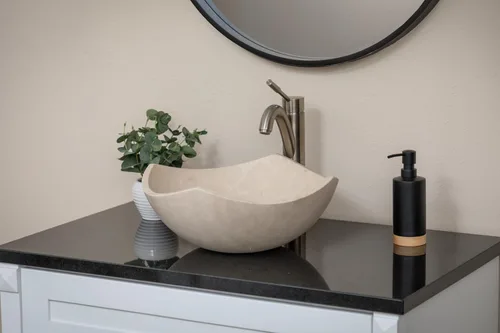 Miniatura 2 de Eden Bath EB_S027BT-H - Fregadero de recipiente con bordes arqueados, color beige