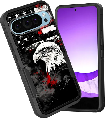 Miniatura 51 de Funda para Pixel 6A, funda híbrida de doble capa resistente a prueba de golpes de policarbonato duro de silicona suave TPU para Google Pixel 6A
