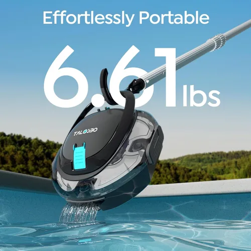 Miniatura 7 de Limpiador robótico TALOSBO S2 para piscinas: filtración de doble capa, tiempo de funcionamiento de 90 minutos, potente aspiradora inalámbrica