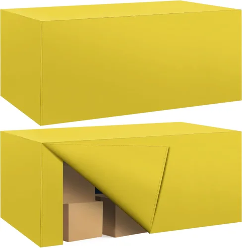 Miniatura 44 de Paquete de 2 manteles ajustados para mesa rectangular de 4 pies, 48 x 24 pulgadas, cubiertas de mesa verde manzana, tela de poliéster resistente al