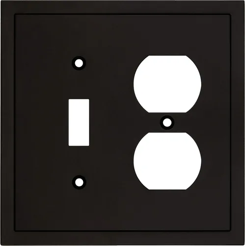 Miniatura 30 de Henne Bery Placa decorativa de pared con borde moderno, tapa de tomacorriente para cubrir enchufe, aleación de zinc maciza duradera