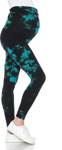 Leggings Depot Women's Tie Dye Printed Maternity Tights Pregnancy Over The Belly Yoga Leggings
