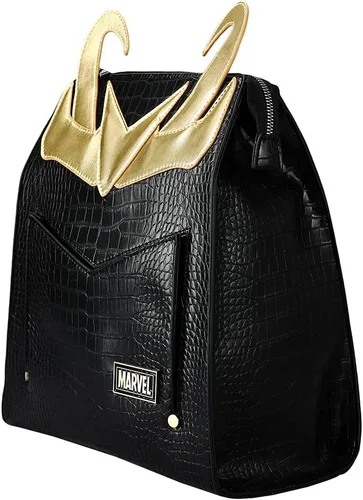 Miniatura 2 de Marvel Comic Book Loki Cosplay Mini Mochila Negra, Negro -, Personalizado