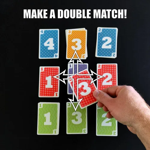 Miniatura 7 de Double Match Emocionante y divertido juego de cartas familiar Fácil de aprender y jugar