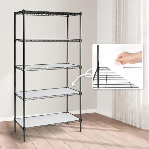 Miniatura 9 de CAPHAUS NSF - Estantería ajustable de alambre de metal con forros, estantería de almacenamiento de cocina, estantería de almacenamiento de acero