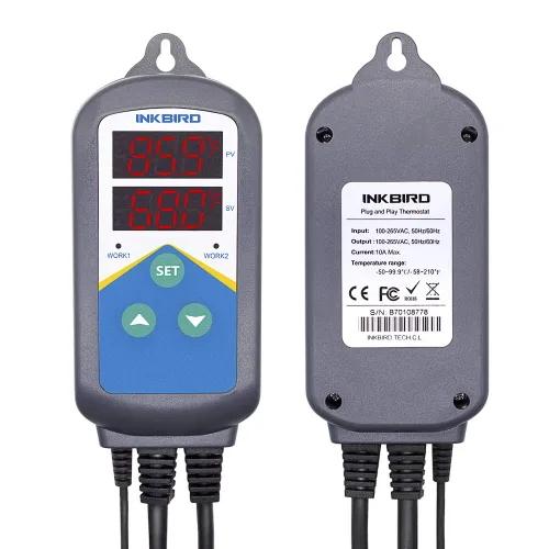 Miniatura 2 de Inkbird Controlador Digital de Temperatura de Salida con Control de Día y Noche para Elaboración de Cerveza, Acuario, Cría de Reptiles, Incubación