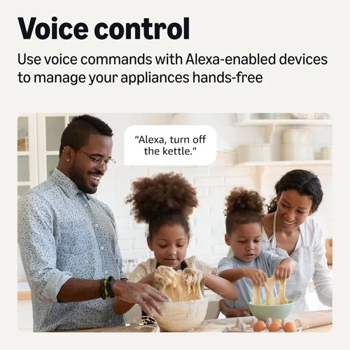 Miniatura 3 de Amazon Basics Enchufe inteligente, funciona solo con Alexa, Wi-Fi de 2.4 GHz, no requiere hub, 1 paquete, blanco
