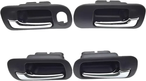 4 piezas de manijas interiores para puertas para Honda Civic 2001 2002 2003 2004 2005, para puerta delantera, puerta trasera, lado izquierdo del