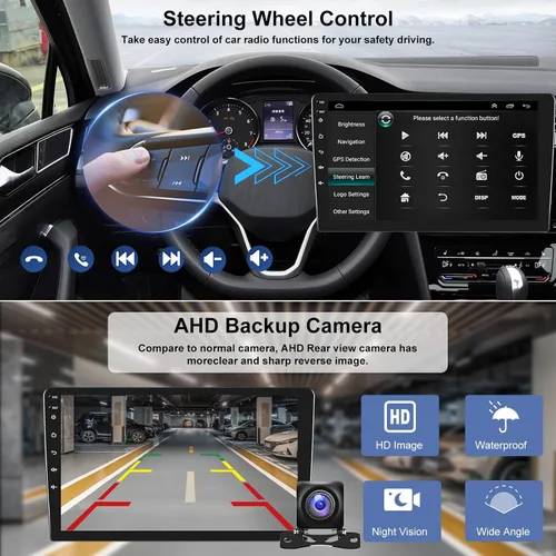 Miniatura 6 de Radio estéreo de coche con pantalla táctil HD de 7 pulgadas para Ford F150 F250 F350 2004-2014, con CarPlay inalámbrico y Android Auto, GPS Navi
