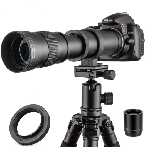 Miniatura 7 de JINTU Lente Zoom Telefoto 420-1600mm Enfoque Manual para Canon T7i T6 T6i T6s T7 T8i T3i, T4i, T5, T5i, SL2, SL1 4000D 2000D 80D 90D 5D 6D 7D II 60D