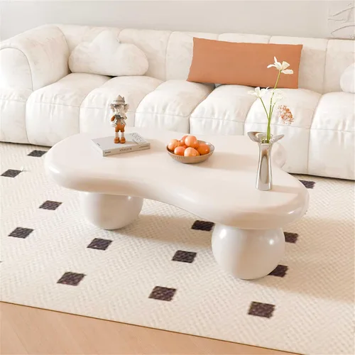 Miniatura 20 de Mesas de centro en forma de nube, mesa de centro irregular, mesa de centro con diseño moderno en forma de nube, mesas de centro para sala de estar