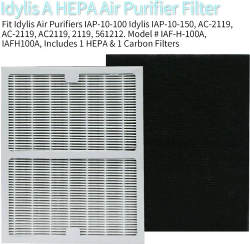 Miniatura 4 de Filtros de repuesto Idylis A, filtro AC-2119, filtro iap-10-100 compatible con Filtrete FAP-C01-A, máquina Idylis AC-2119, IAP-10-100, IAP-10-150