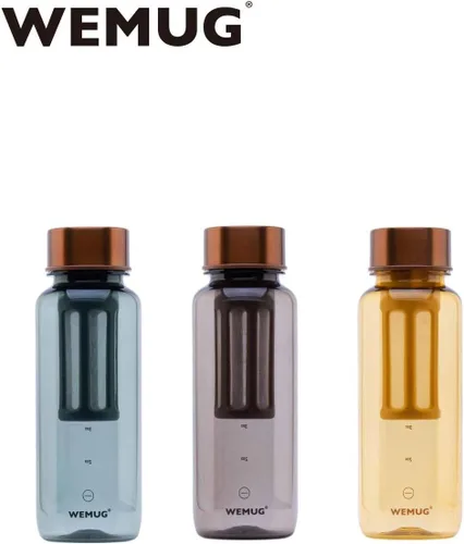 Miniatura 2 de WEMUG Máquina portátil de preparación en frío, 22 oz, diseño moderno y simple, a prueba de fugas, ultraligera, sin BPA, plástico duradero, cobre