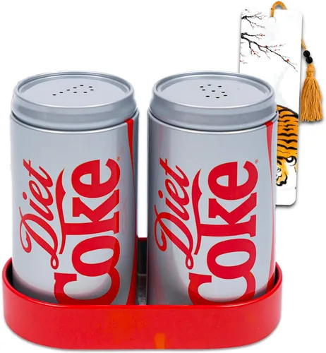 Juego de salero y pimentero Diet Coke - Juego de accesorios de cocina Diet Coke Set de coleccionista más marcador | Diet Coke Collectibles