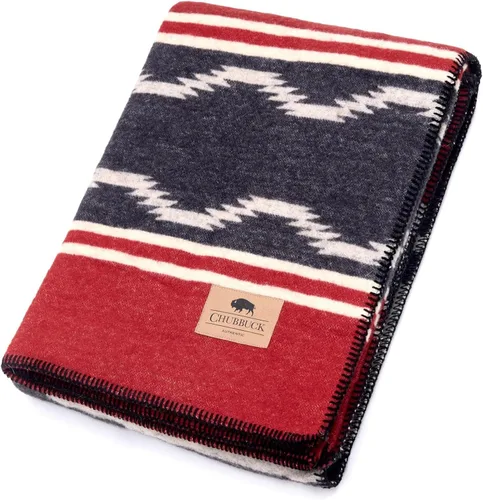 Miniatura 17 de Chubbuck - Manta de lana 100% para campamento (60 x 84 pulgadas), mantas grandes y cálidas para campamento, emergencias, conciertos al aire libre
