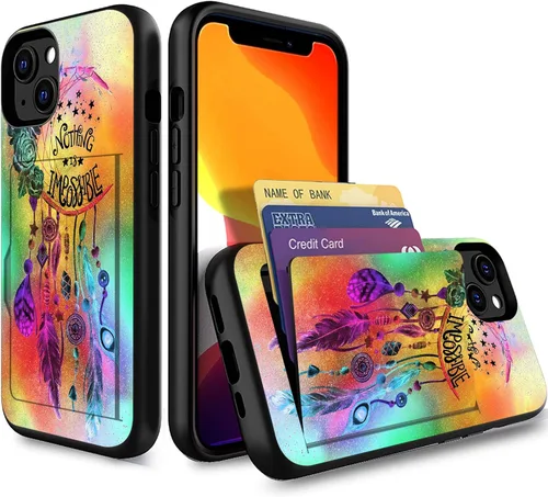 Miniatura 137 de Funda para iPhone Air, funda tipo cartera con ranura para tarjeta oculta, a prueba de golpes, TPU y PC, funda protectora de doble capa para iPhone