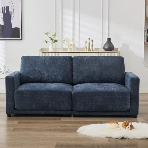 Miniatura 28 de Sofá modular en forma de U de 143.8 pulgadas, sofá de nube seccional de gran tamaño, sofás de asiento profundo de 6 plazas con 2 otomanas móviles
