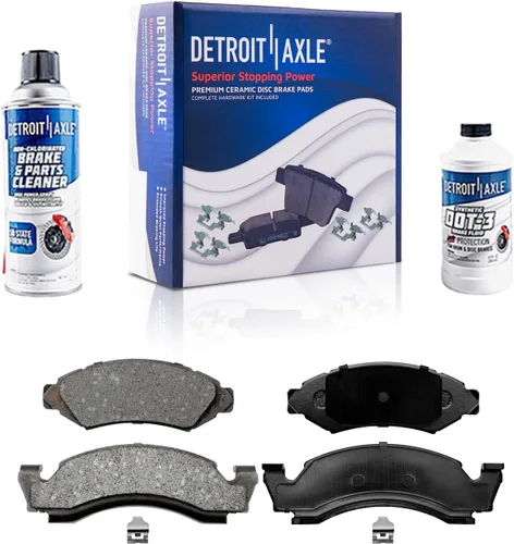 Miniatura 35 de Detroit Axle - Kit de freno trasero para Ford Fusion Lincoln MKZ Zephyr Mazda 6 Mercury Milan, repuesto de pastillas de freno de cerámica