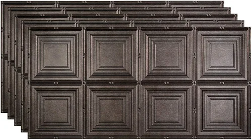 Miniatura 21 de FASÄDE Panel de techo decorativo de vinilo para retrato en blanco mate (muestra de 12 x 12 pulgadas)