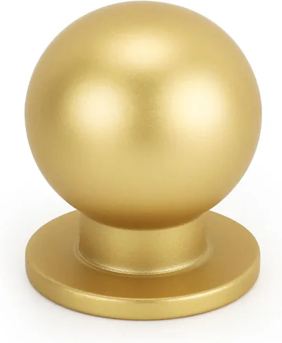 Miniatura 8 de Haliwu Paquete de 5 pomos de bronce antiguo para gabinetes de cocina, tiradores redondos para cajones para baño, cocina, dormitorio