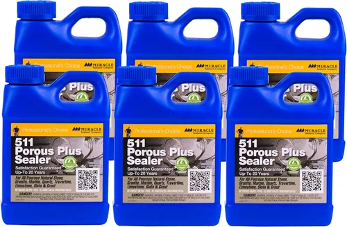 Miniatura 15 de Miracle Sealants 511 Porous Plus - Sellador penetrante prémium para encimeras, piedras y azulejos, paquete de 4