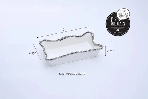 Miniatura 2 de Pampa Bay Servilleta/toallero de invitados (blanco clásico)