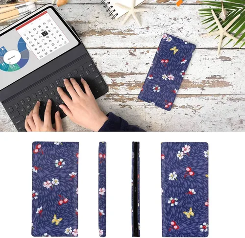 Miniatura 195 de HUA ANGEL Billetera para mujer, ultra delgada y delgada, con bloqueo RFID, tarjetero de crédito, doble embrague, carteras largas, regalo para A-ámbar