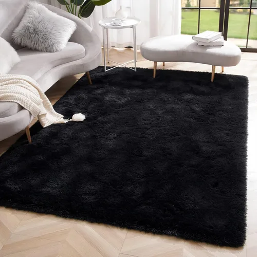 Miniatura 12 de Amearea Alfombra de Área Peluda Esponjosa para Dormitorio de Niños Sala de Estar, Extra Suave y Difusa Alfombras Peludas, Antideslizante, Alfombra