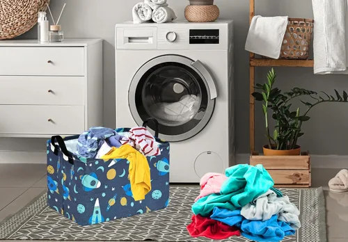 Miniatura 3 de Cesta de almacenamiento impermeable para bebé, organizador de juguetes, cubos de guardería para mujeres y niños, cesta para organizar el hogar, Nave