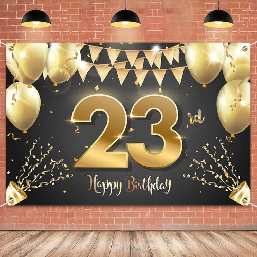 Miniatura 8 de HAMIGAR Fondo de pancarta de feliz cumpleaños número 10 de 6 x 4 pies, decoraciones de cumpleaños de 10 años, suministros de fiesta para niñas